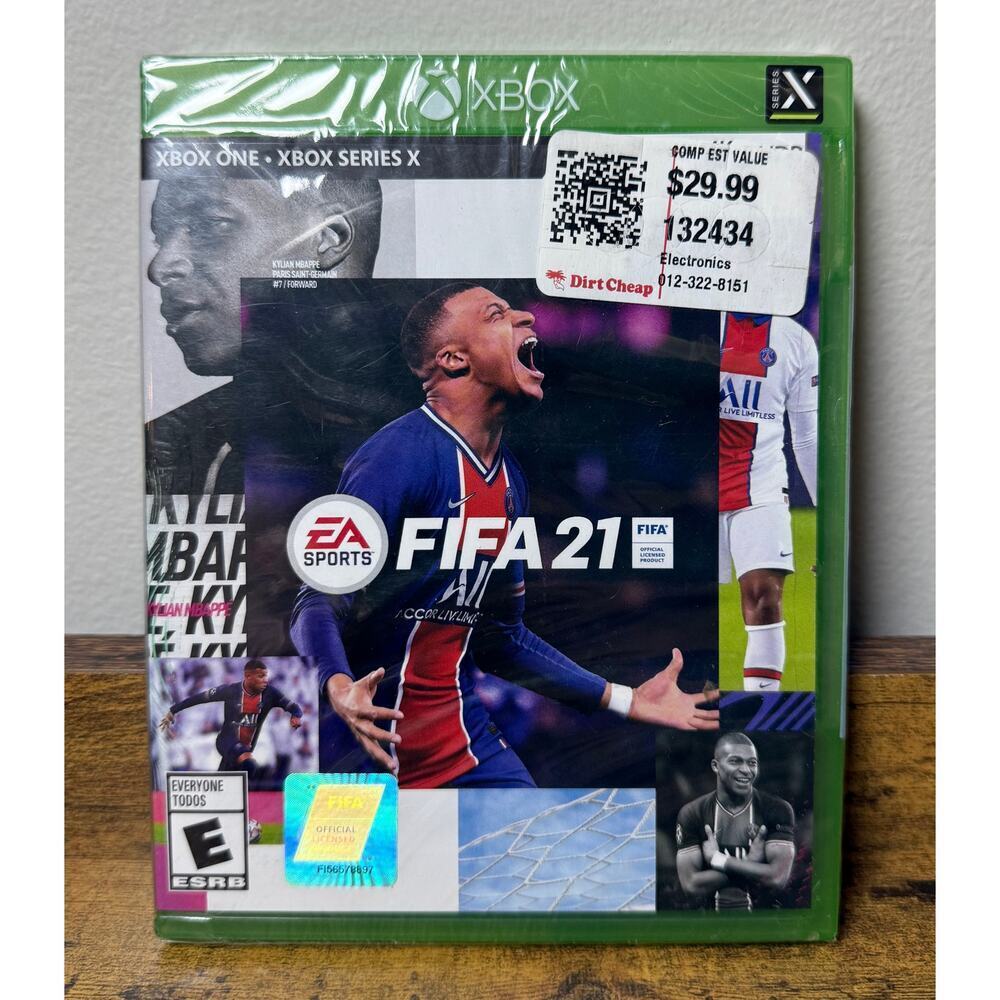 XBOX ONE / XBOX X FIFA 21 Soccer Game EA Sports Kylian Mbappe (2021) Sealed NEW